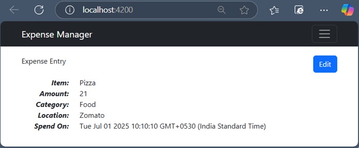 Angular Interface