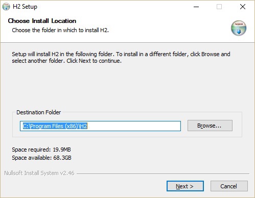 Install H2 Database