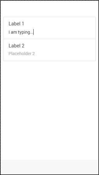 Ionic stacked label