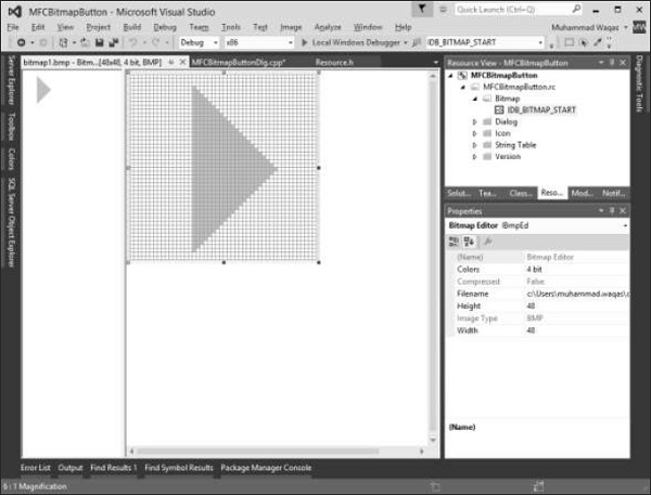 Select BitmapButton
