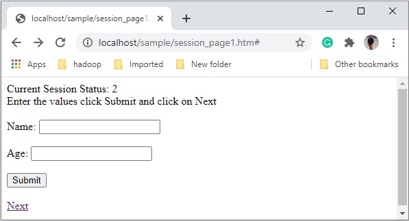 Session status