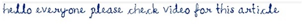 Handwriting