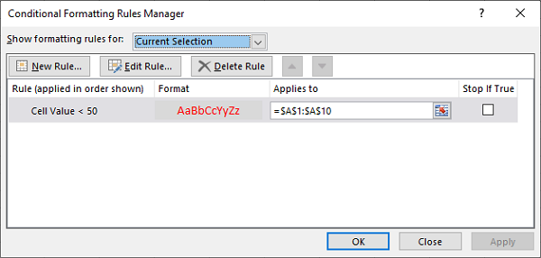 Conditional Formatting2