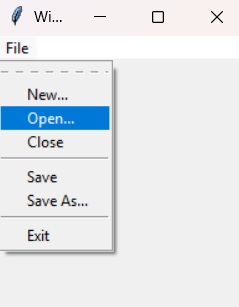 Ruby/Tk Menu
