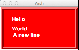 Text Widget Example
