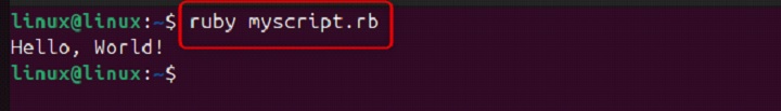 ruby Command in Linux2