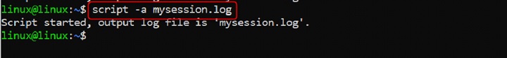 script Command in Linux3