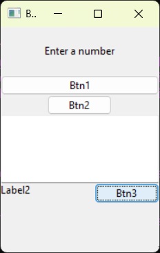 BoxSizer Output