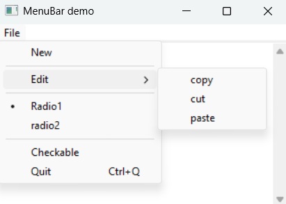 Menu Bar Output